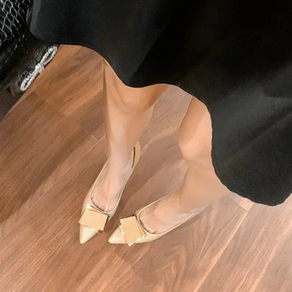 New spring pointed female fine heel deduction temperament single shoes - Picture 5 of 5